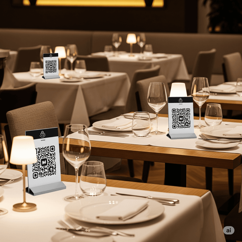 AR preview of dishes floating above table