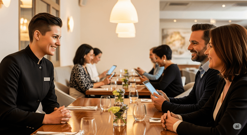 AR preview of dishes floating above table